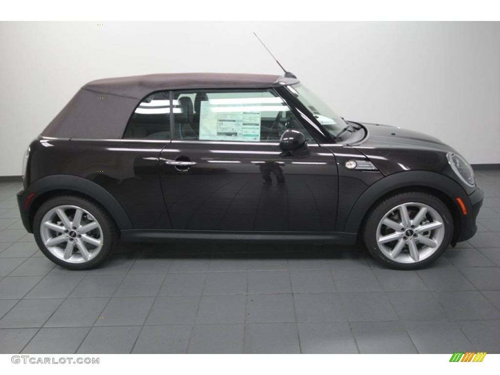 Iced Chocolate Metallic 2013 Mini Cooper S Convertible Highgate Package Exterior Photo #74574969