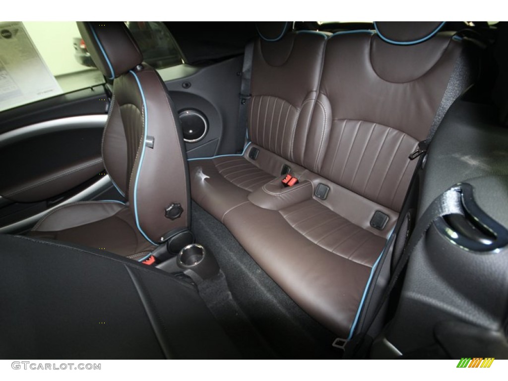Dark Truffle Lounge Leather Interior 2013 Mini Cooper S Convertible Highgate Package Photo #74575112