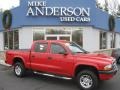 2004 Flame Red Dodge Dakota Sport Quad Cab 4x4  photo #1