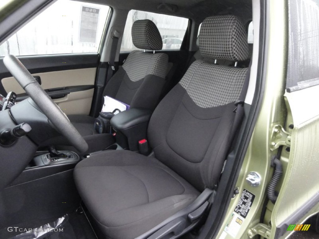 Sand/Black Houndstooth Cloth Interior 2011 Kia Soul ! Photo #74575586