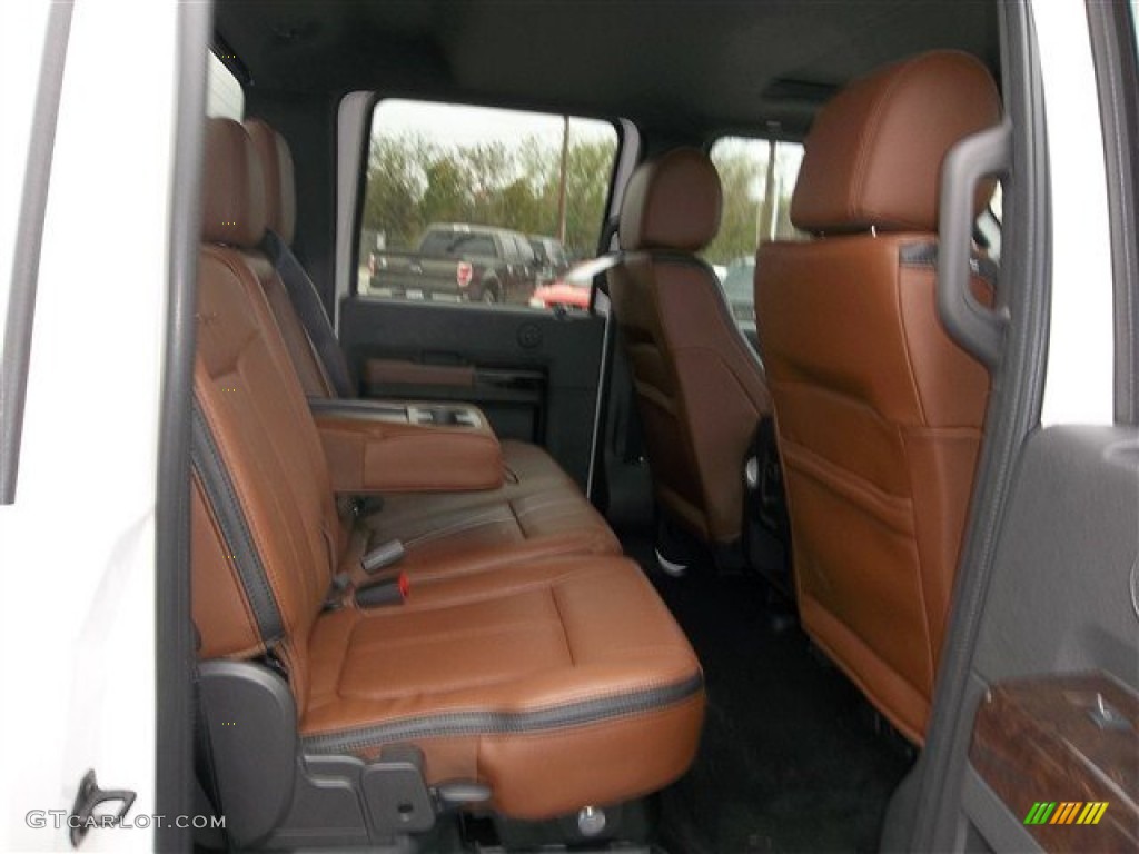 2013 Ford F250 Super Duty Platinum Crew Cab 4x4 Rear Seat Photo #74576309