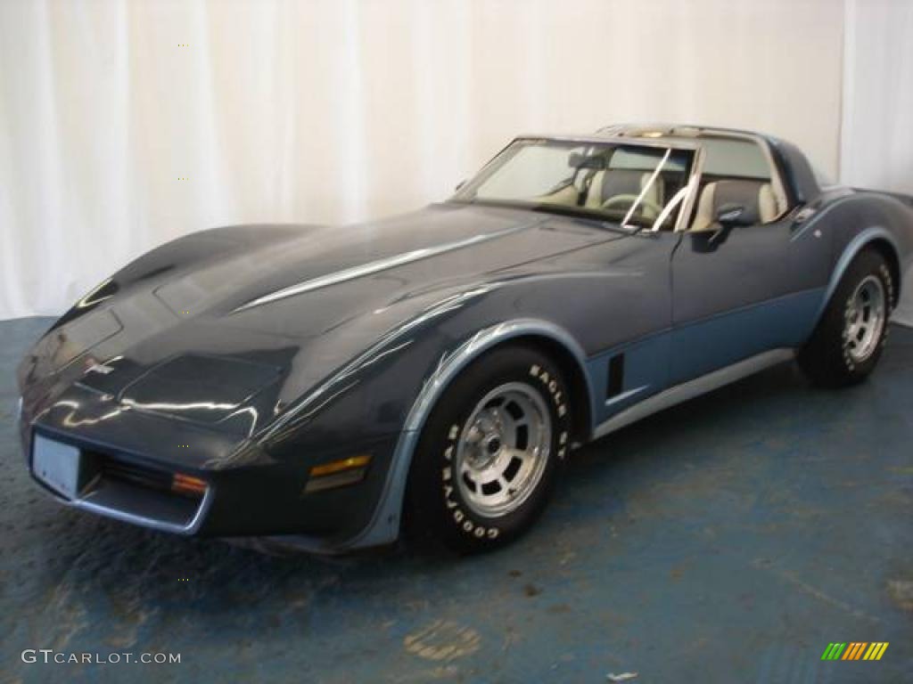 1980 Corvette Coupe - Dark Blue / Oyster photo #1