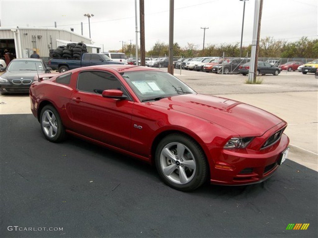Red Candy Metallic 2013 Ford Mustang GT Coupe Exterior Photo #74578821