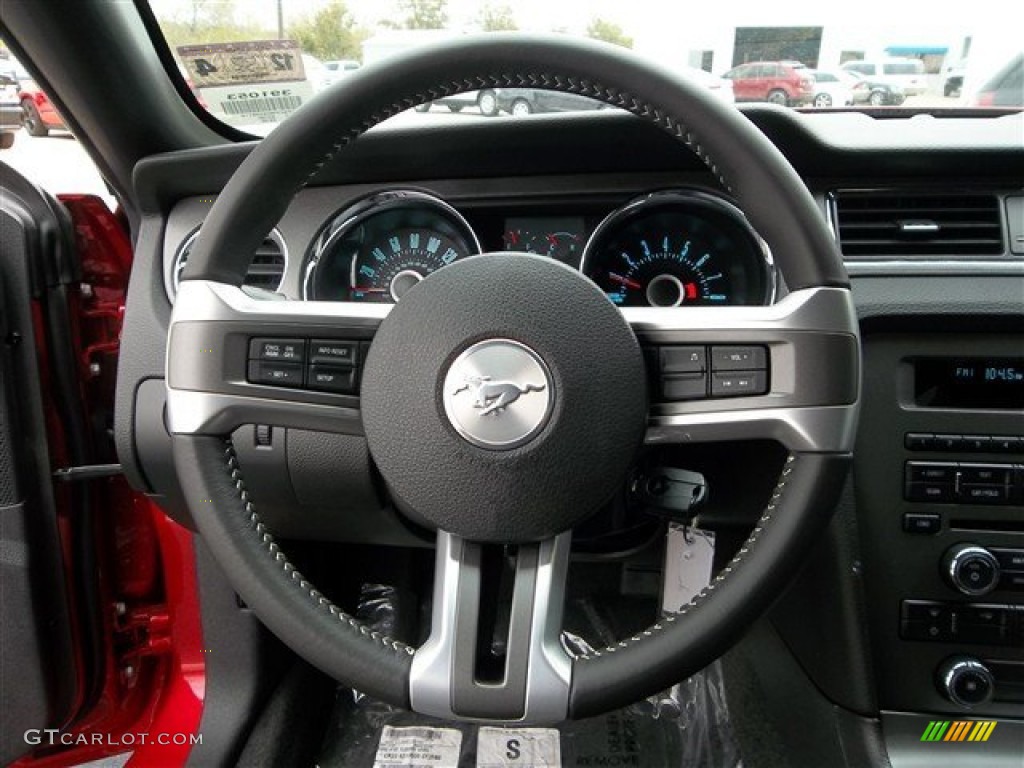 2013 Ford Mustang GT Coupe Charcoal Black/Recaro Sport Seats Steering Wheel Photo #74578991