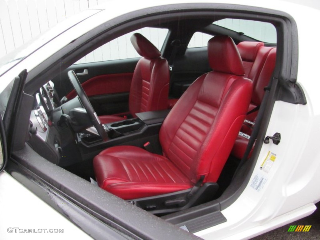 Red/Dark Charcoal Interior 2006 Ford Mustang GT Premium Coupe Photo #74579099