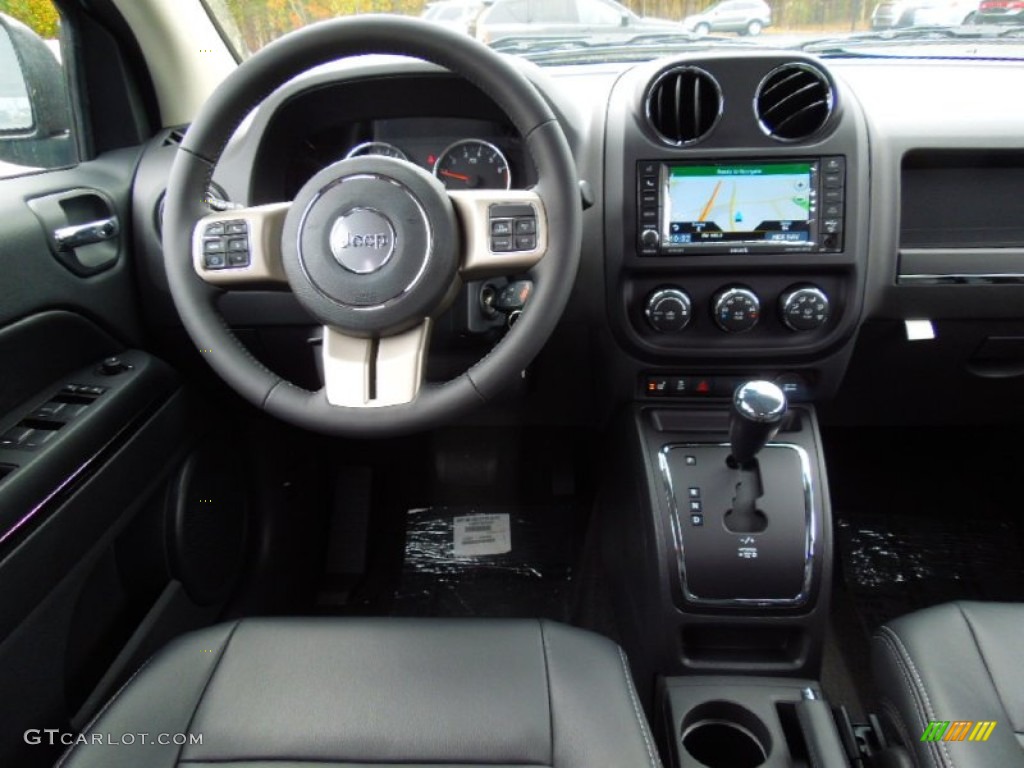 2013 Jeep Compass Limited Dark Slate Gray Dashboard Photo #74581508