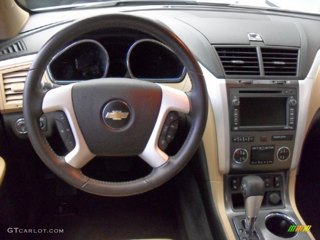 2010 Chevrolet Traverse LTZ AWD Cashmere Dashboard Photo #74582618