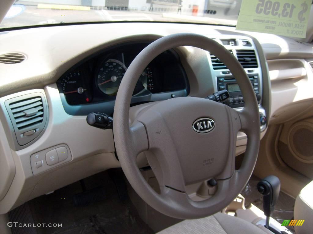 2007 Sportage LX V6 - Champagne Metallic / Beige photo #18