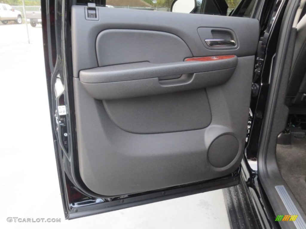 2013 Chevrolet Avalanche LTZ Black Diamond Edition Ebony Door Panel Photo #74582978