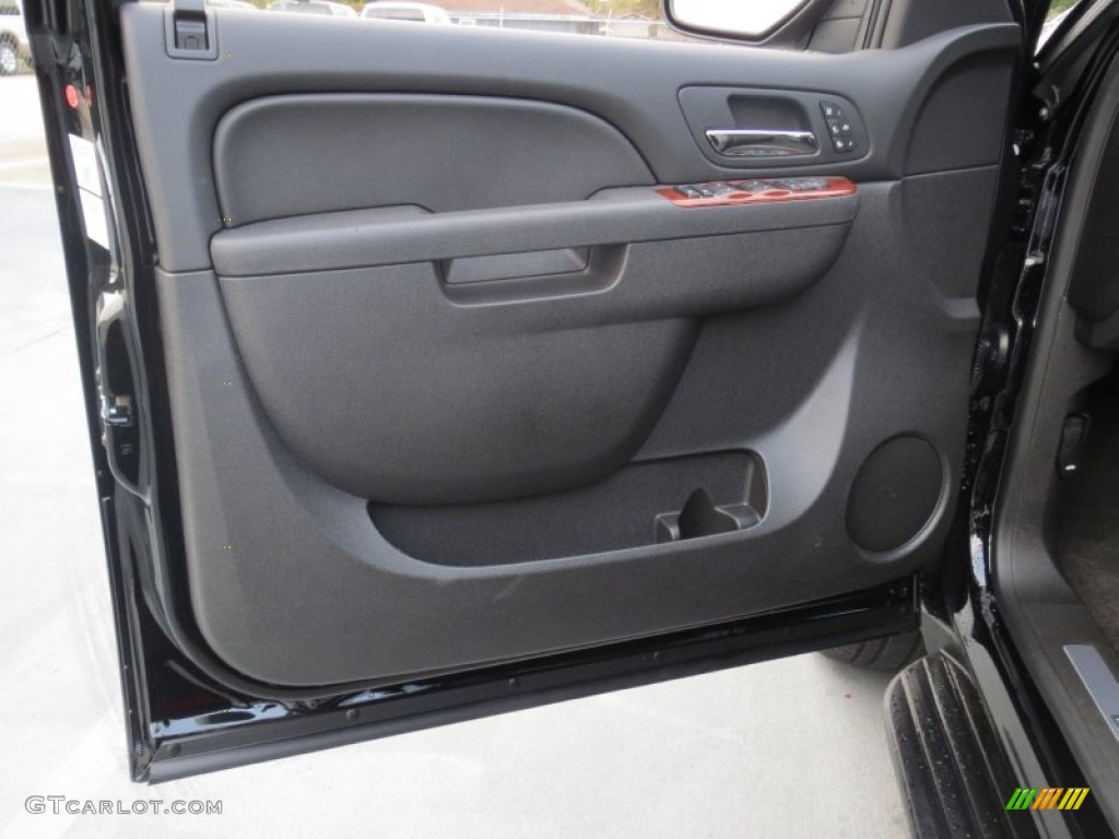 2013 Chevrolet Avalanche LTZ Black Diamond Edition Ebony Door Panel Photo #74583014