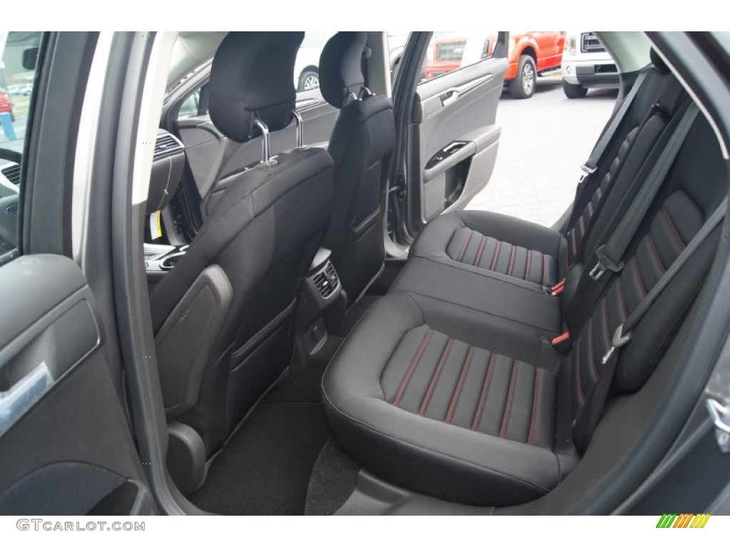 2013 Ford Fusion SE 2.0 EcoBoost Rear Seat Photo #74583166