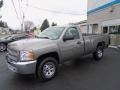 2013 Graystone Metallic Chevrolet Silverado 1500 LS Regular Cab 4x4  photo #7