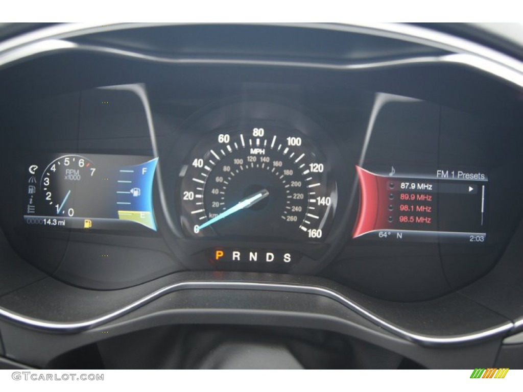 2013 Ford Fusion SE 2.0 EcoBoost Gauges Photo #74583518