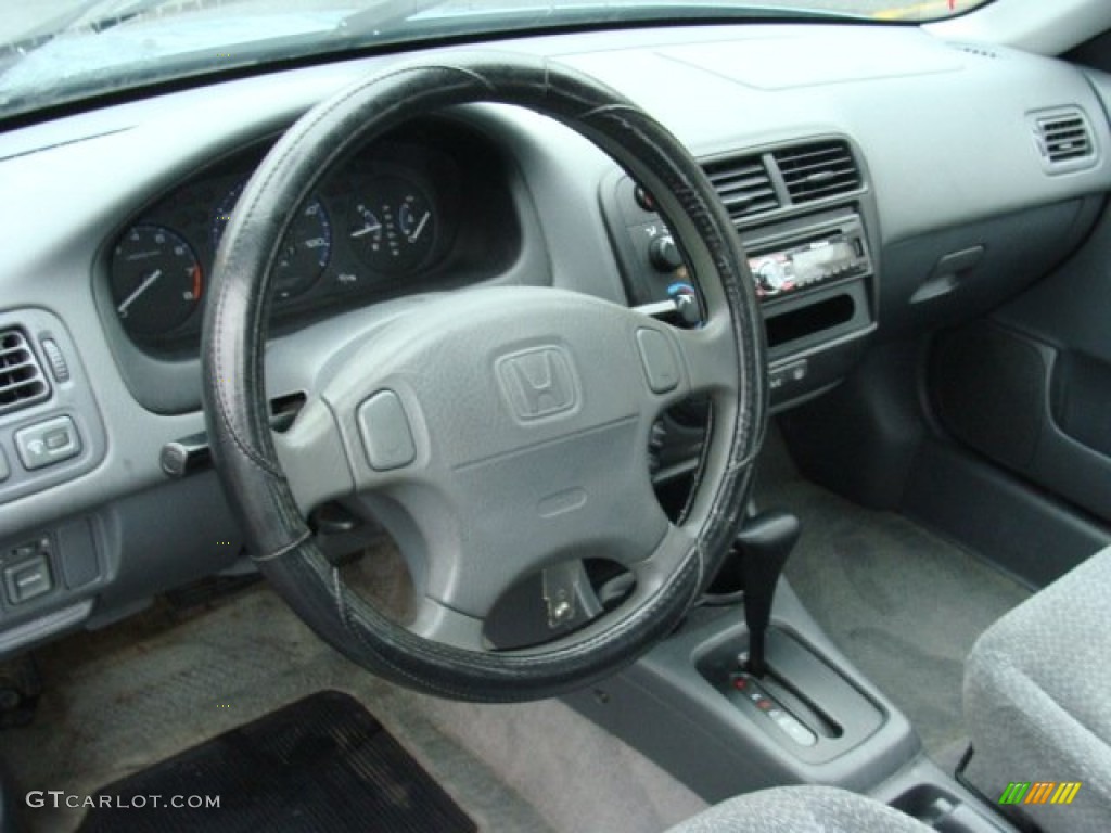 2000 Civic LX Sedan - Iced Teal Pearl / Gray photo #9