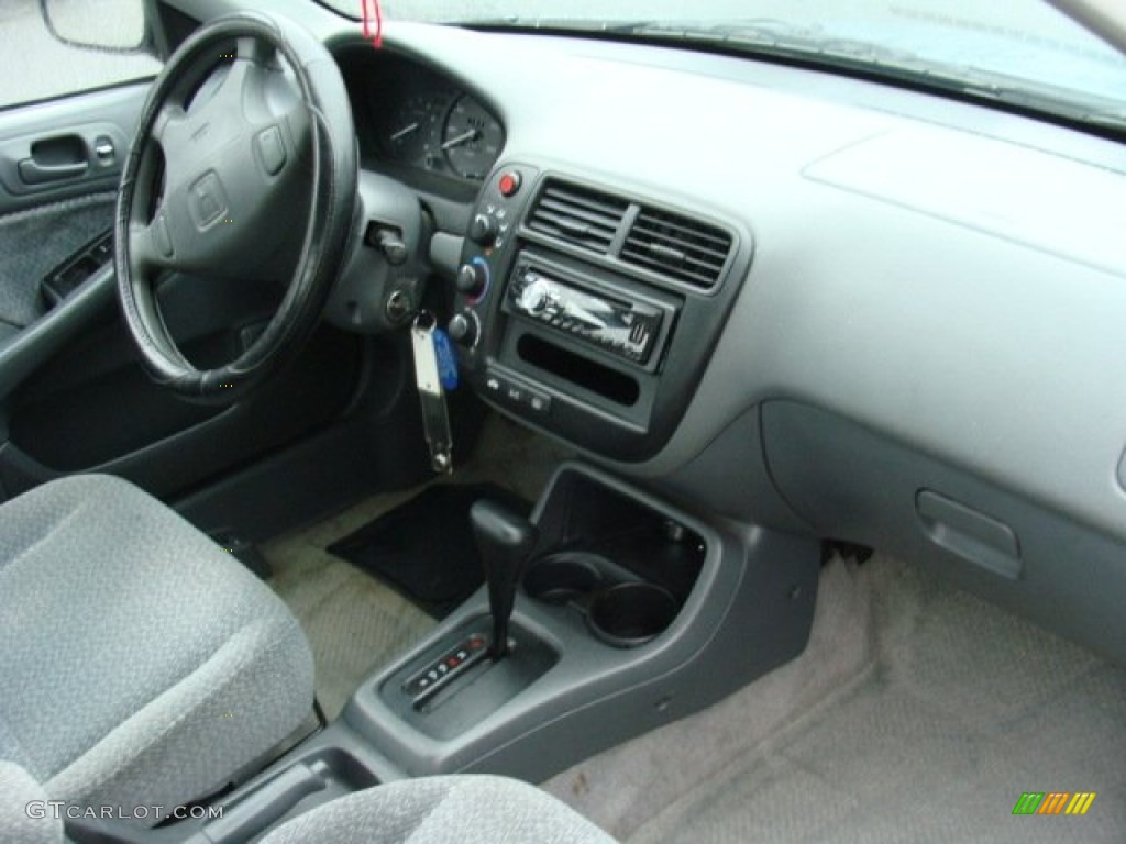 2000 Civic LX Sedan - Iced Teal Pearl / Gray photo #21