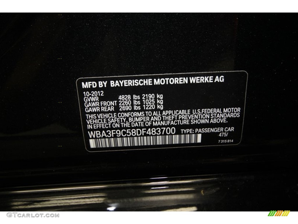 2013 3 Series ActiveHybrid 3 Sedan - Black Sapphire Metallic / Black photo #10