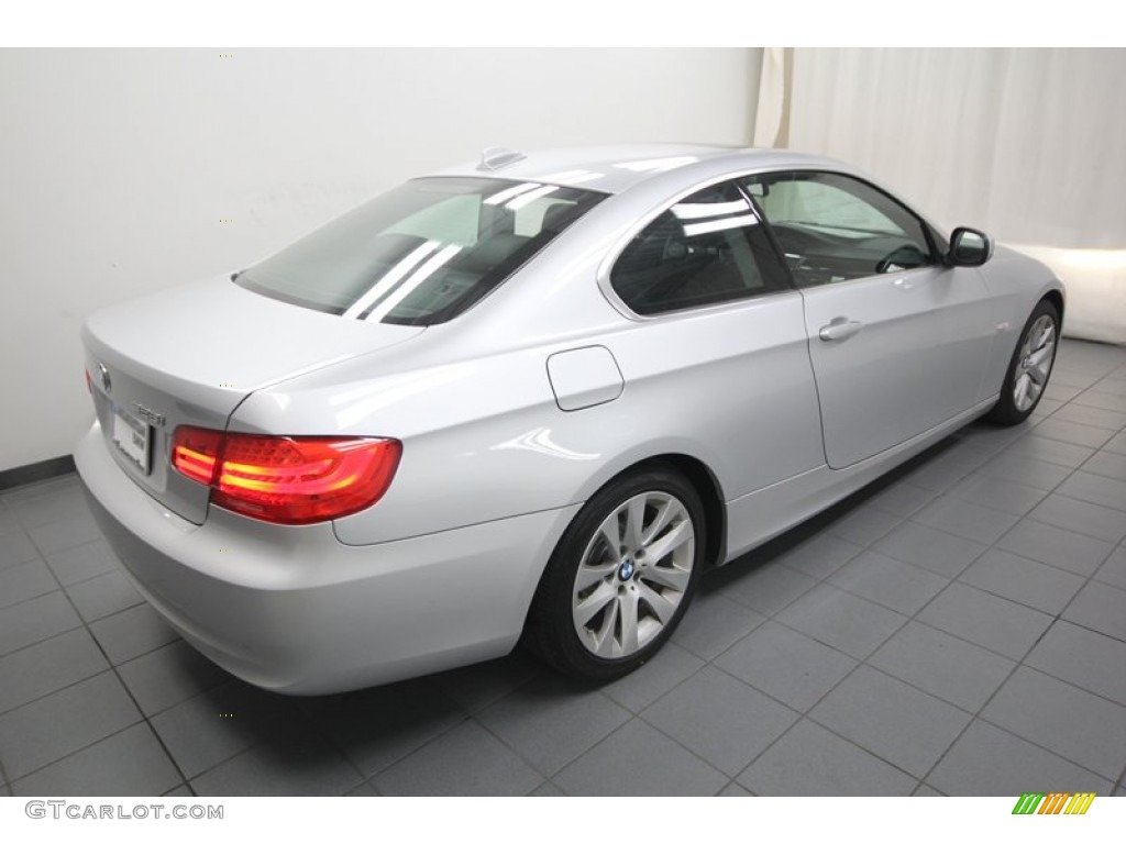2013 3 Series 328i Coupe - Titanium Silver Metallic / Black photo #2