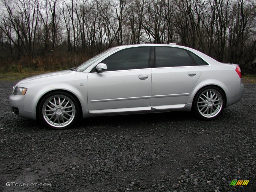 2004 S4 4.2 quattro Sedan - Light Silver Metallic / Black photo #3