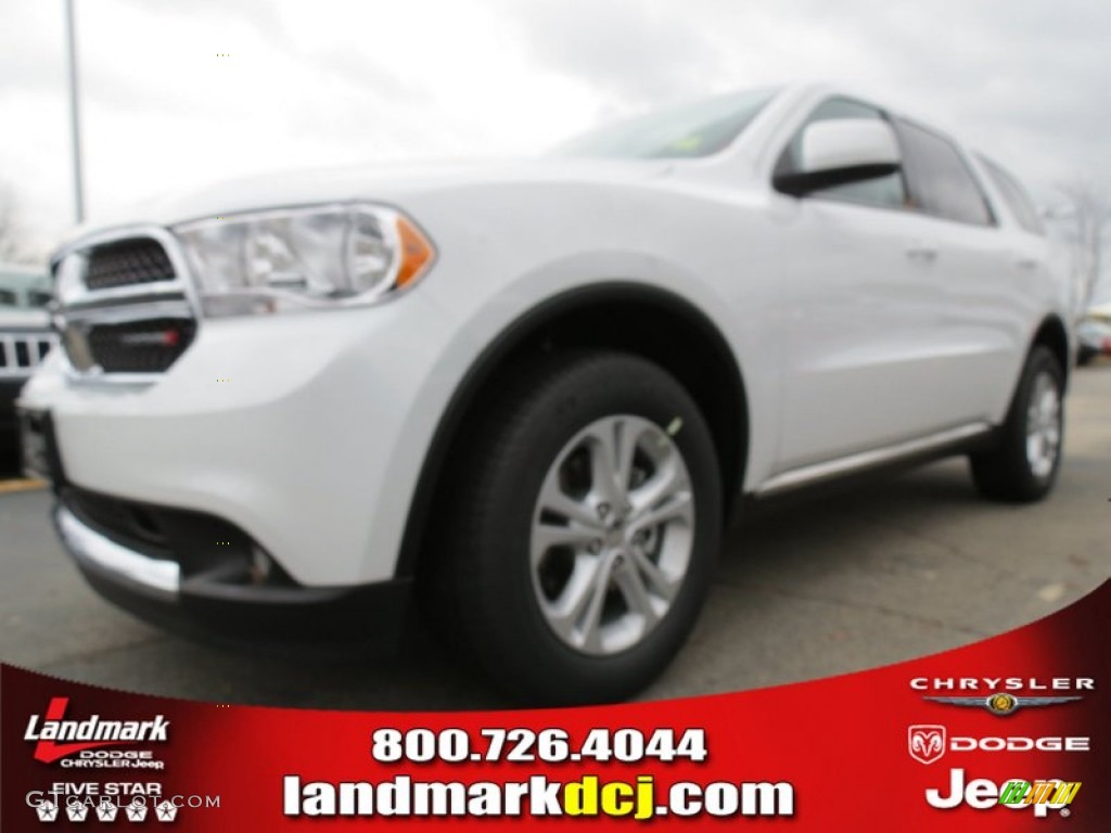 2013 Durango SXT - Bright White / Dark Graystone/Medium Graystone photo #1