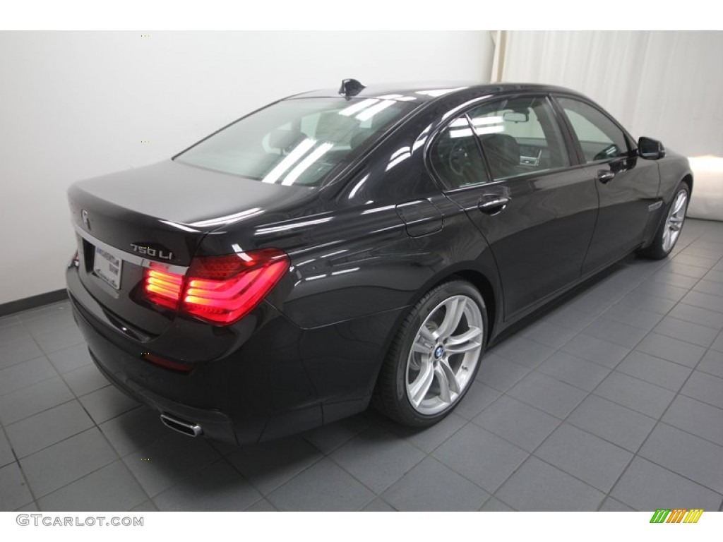 2013 7 Series 750Li Sedan - Black Sapphire Metallic / Black photo #8