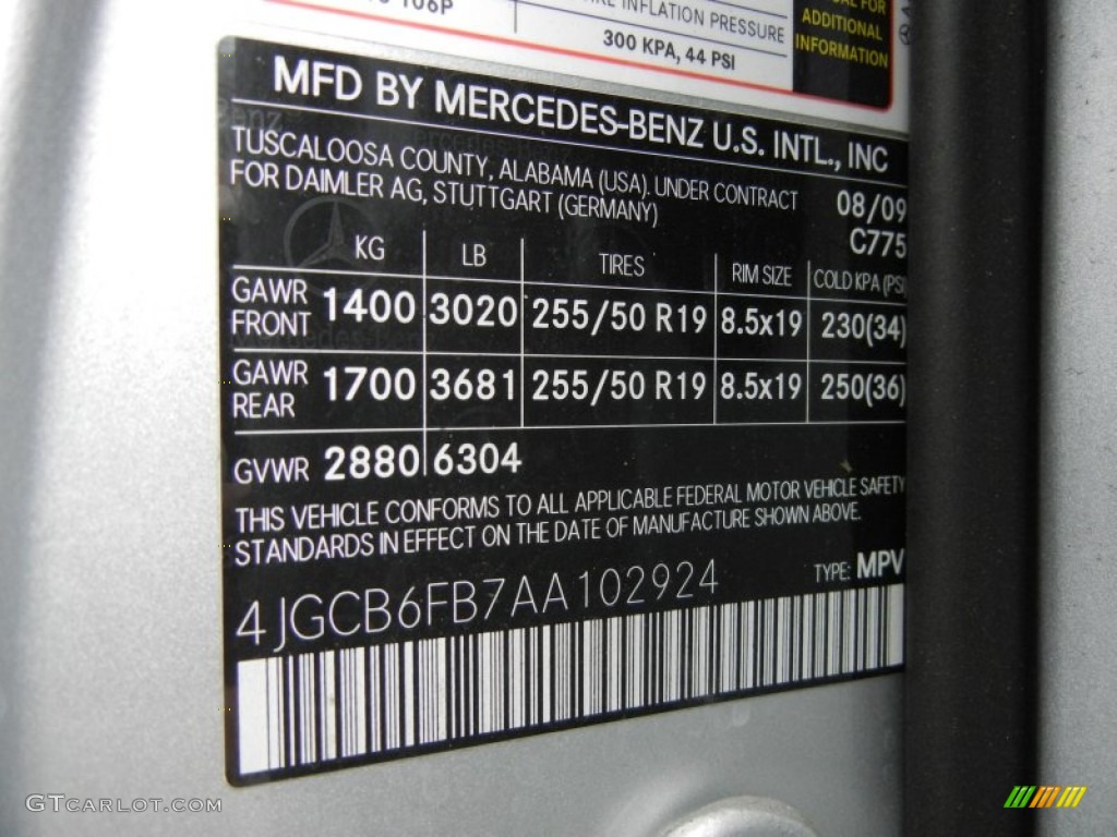 2010 R Color Code 775 for Iridium Silver Metallic Photo #74587859