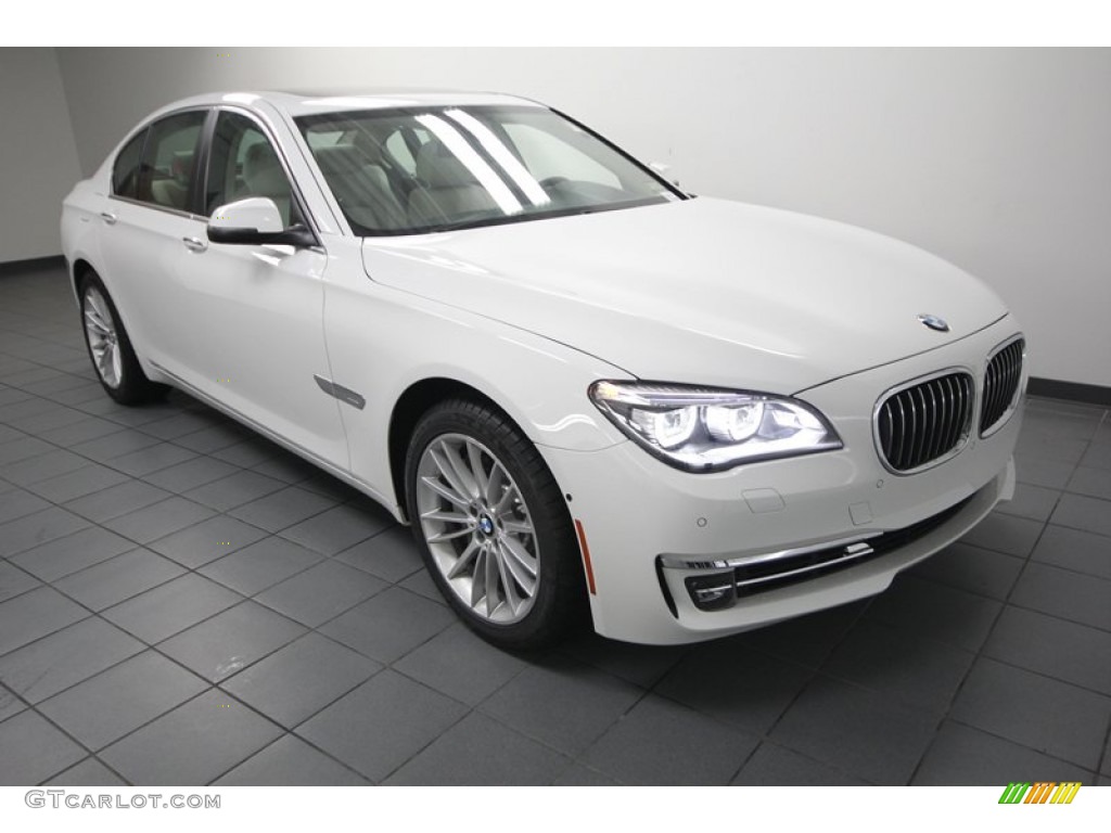 2013 7 Series 750i Sedan - Alpine White / Ivory White/Black photo #1