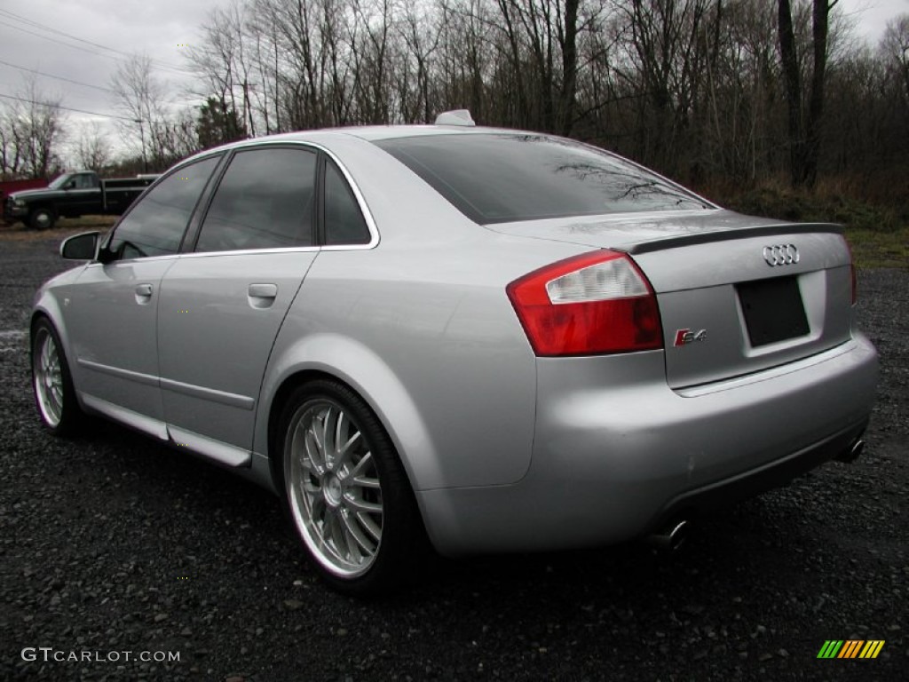 2004 S4 4.2 quattro Sedan - Light Silver Metallic / Black photo #72