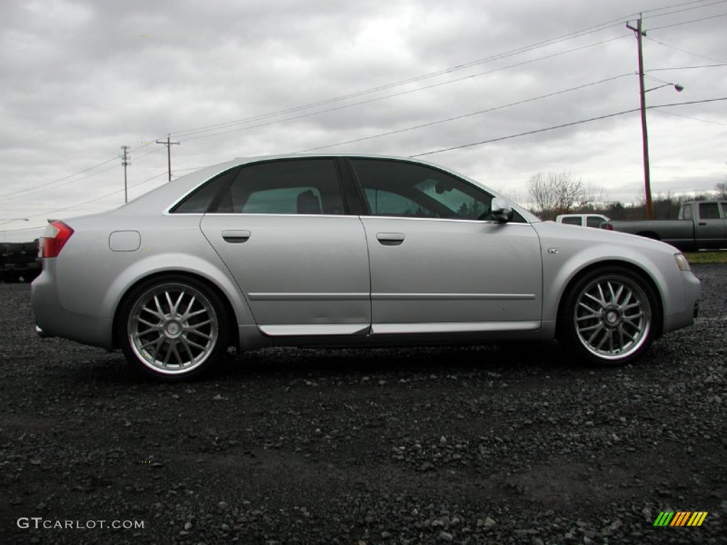 2004 S4 4.2 quattro Sedan - Light Silver Metallic / Black photo #76