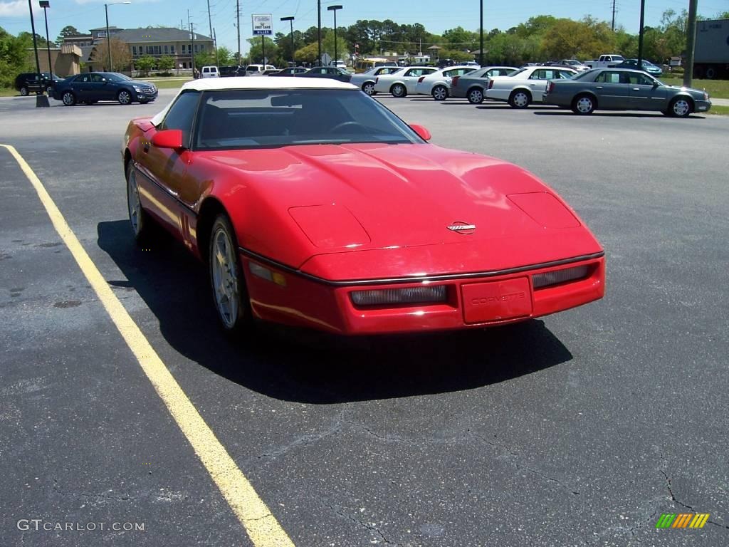 1987 Corvette Convertible - Bright Red / Red photo #1