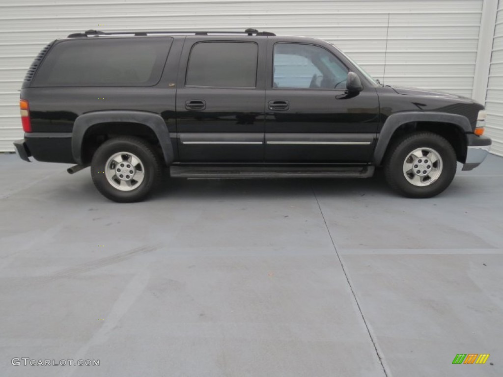 2002 Suburban 1500 LT - Onyx Black / Tan photo #2