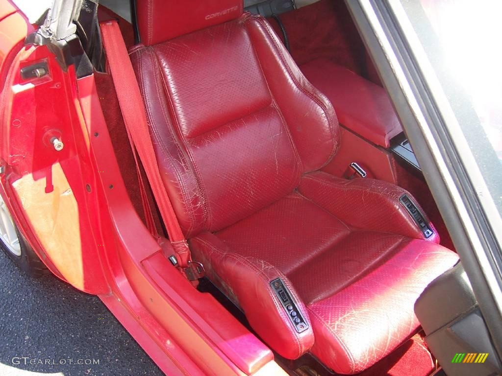 1987 Corvette Convertible - Bright Red / Red photo #5