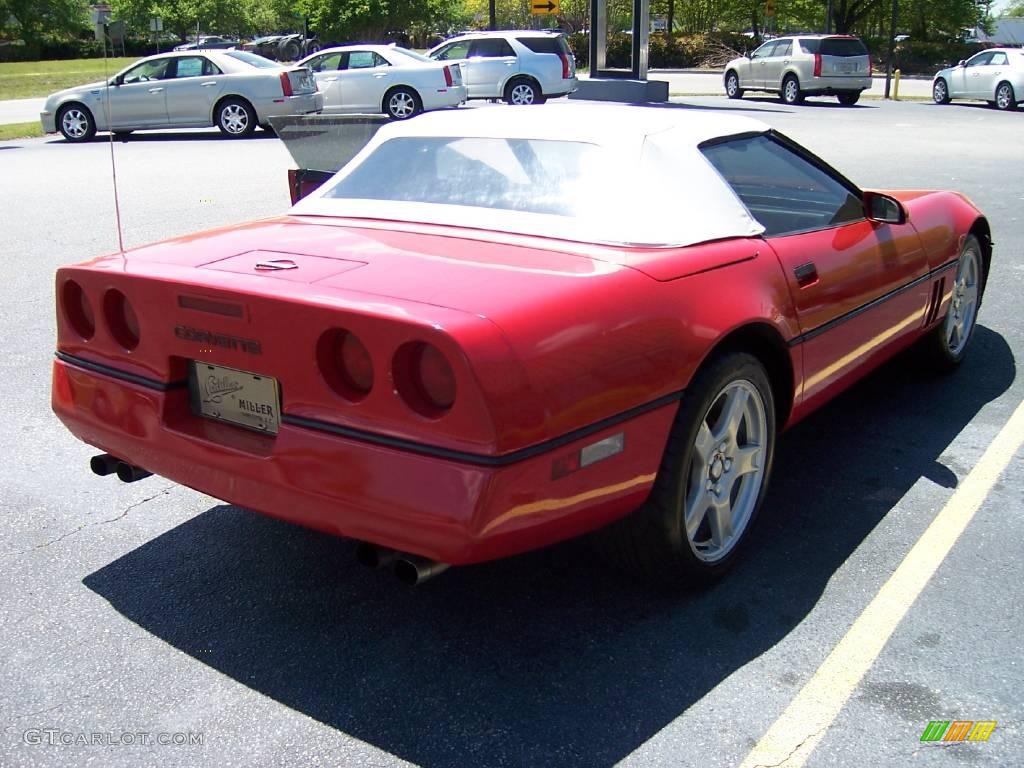 1987 Corvette Convertible - Bright Red / Red photo #7