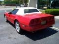 1987 Bright Red Chevrolet Corvette Convertible  photo #8