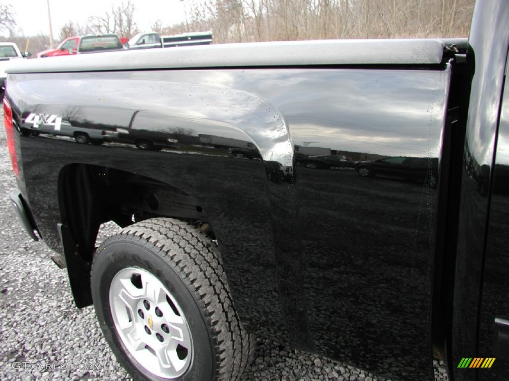2009 Silverado 1500 LT Extended Cab 4x4 - Black Granite Metallic / Light Titanium photo #47