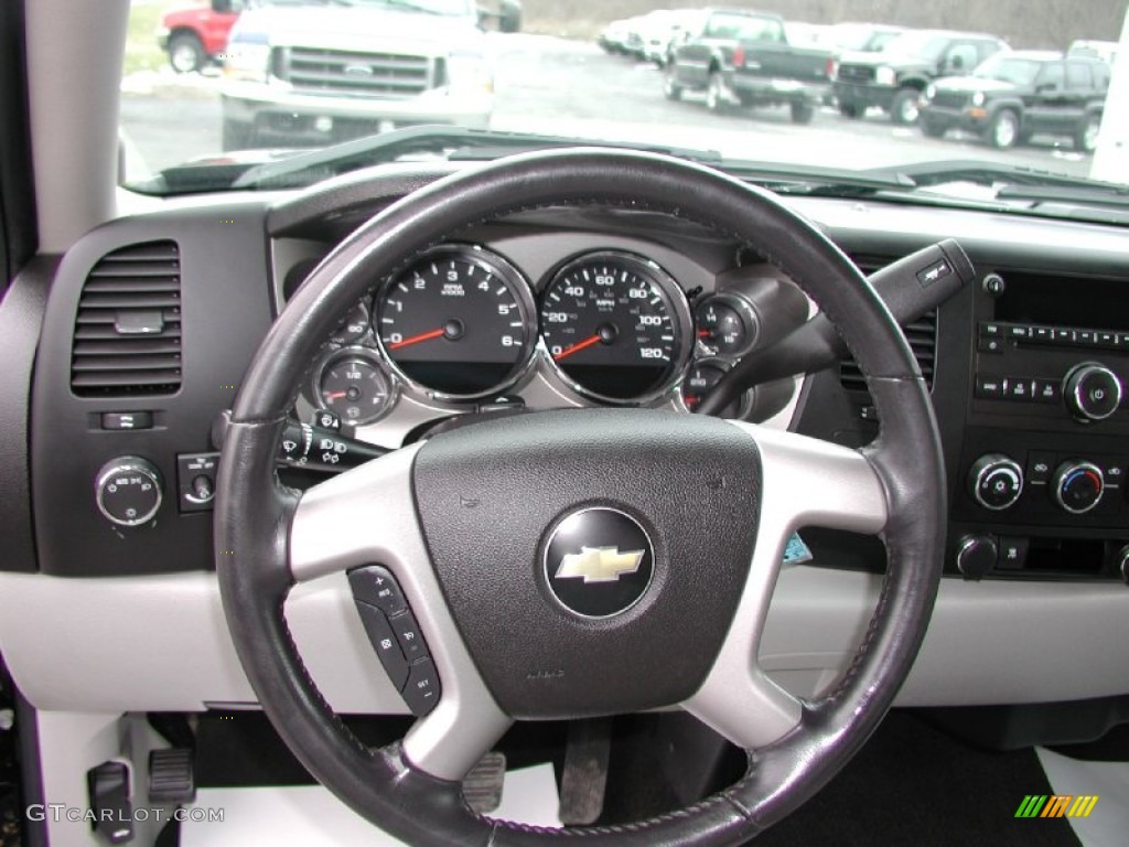 2009 Chevrolet Silverado 1500 LT Extended Cab 4x4 Light Titanium Steering Wheel Photo #74591483