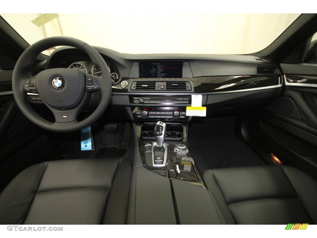 2013 5 Series 535i Sedan - Alpine White / Black photo #4