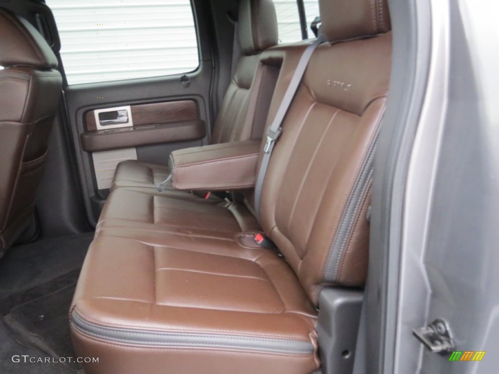 Sienna Brown Leather/Black Interior 2010 Ford F150 Platinum SuperCrew Photo #74592217