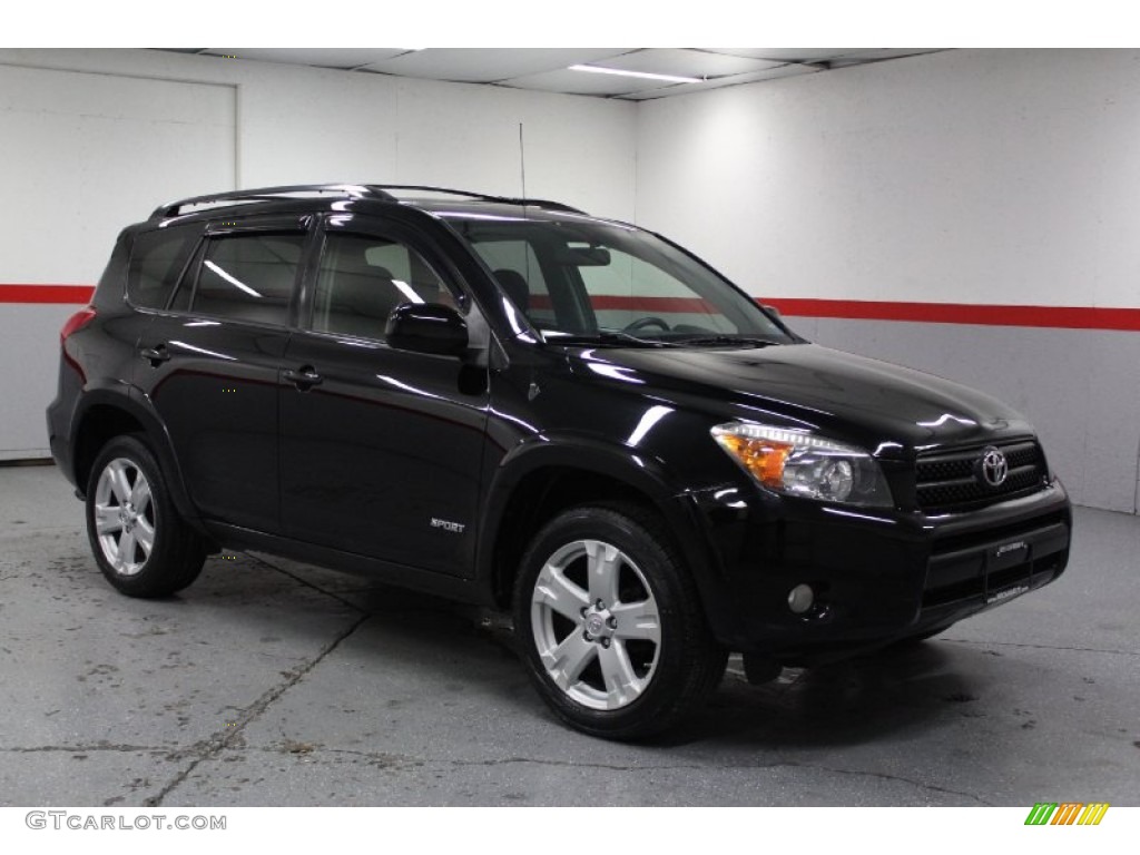 2007 RAV4 Sport 4WD - Black / Dark Charcoal photo #1