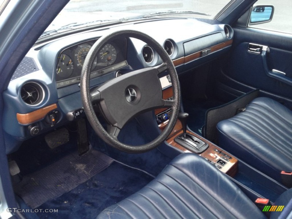 Blue Interior 1985 Mercedes-Benz E Class 300 D Sedan Photo #74593925