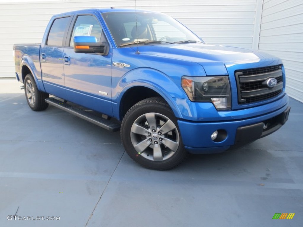 Blue Flame Metallic 2013 Ford F150 FX2 SuperCrew Exterior Photo #74594054