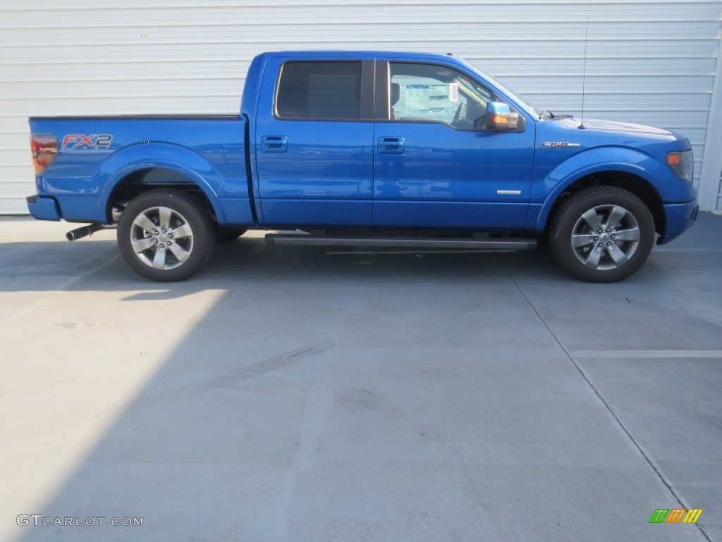 Blue Flame Metallic 2013 Ford F150 FX2 SuperCrew Exterior Photo #74594073
