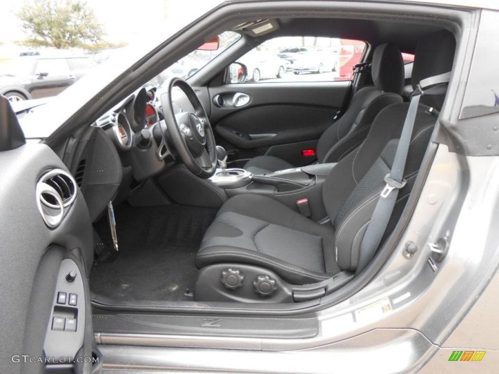 Black Interior 2011 Nissan 370Z Sport Coupe Photo #74594194