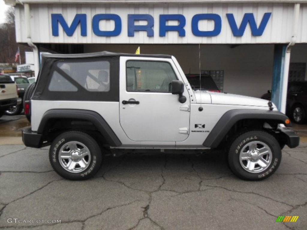 2009 Wrangler X 4x4 - Bright Silver Metallic / Dark Slate Gray/Medium Slate Gray photo #1