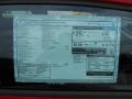 2013 Volkswagen Beetle Turbo Window Sticker
