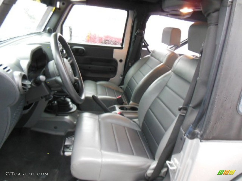 2009 Wrangler X 4x4 - Bright Silver Metallic / Dark Slate Gray/Medium Slate Gray photo #11