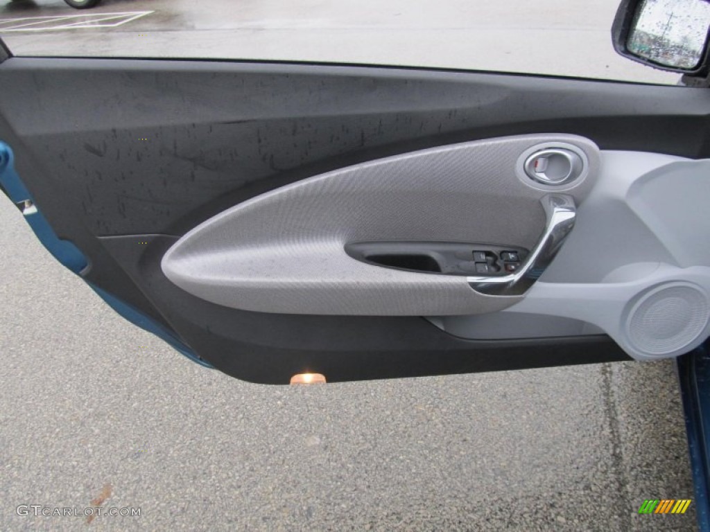 2011 Honda CR-Z EX Sport Hybrid Gray Fabric Door Panel Photo #74597199