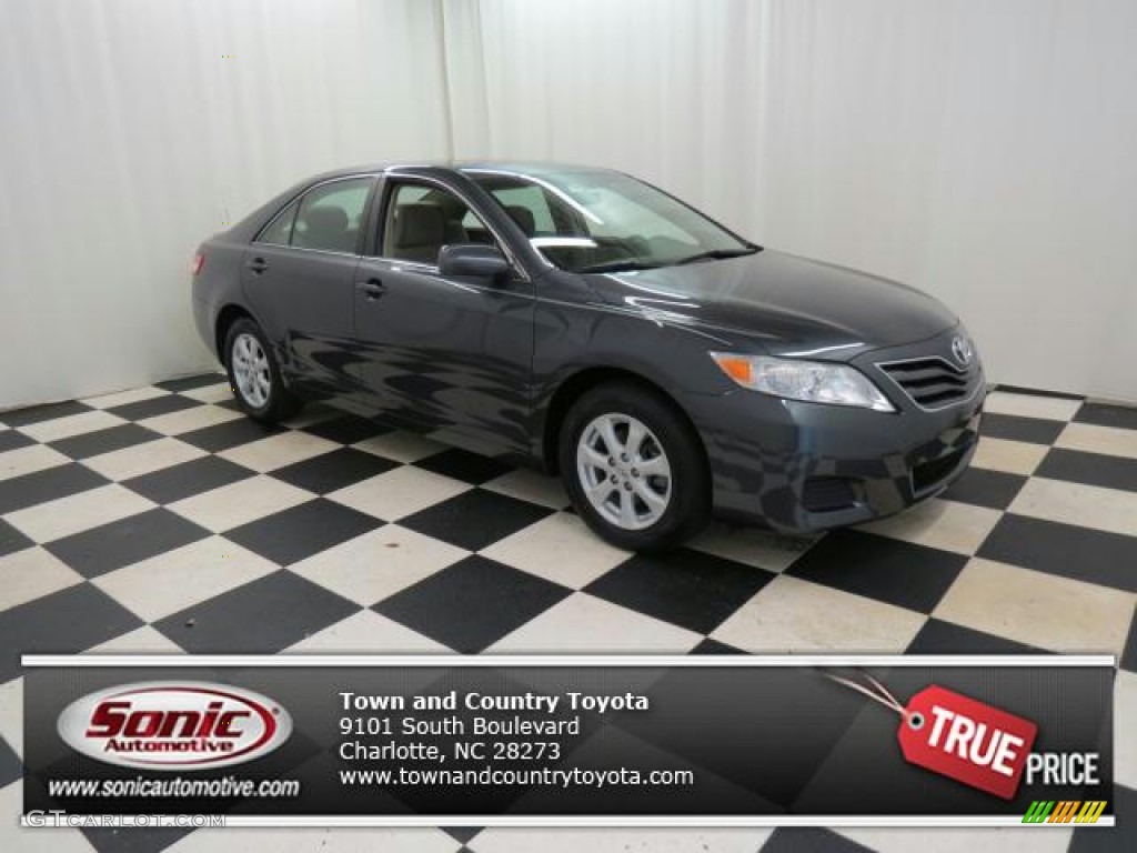 2010 Camry LE - Magnetic Gray Metallic / Bisque photo #1