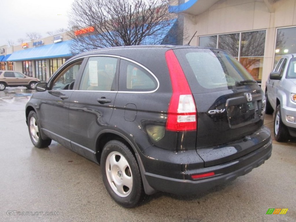 2010 CR-V LX AWD - Crystal Black Pearl / Ivory photo #3