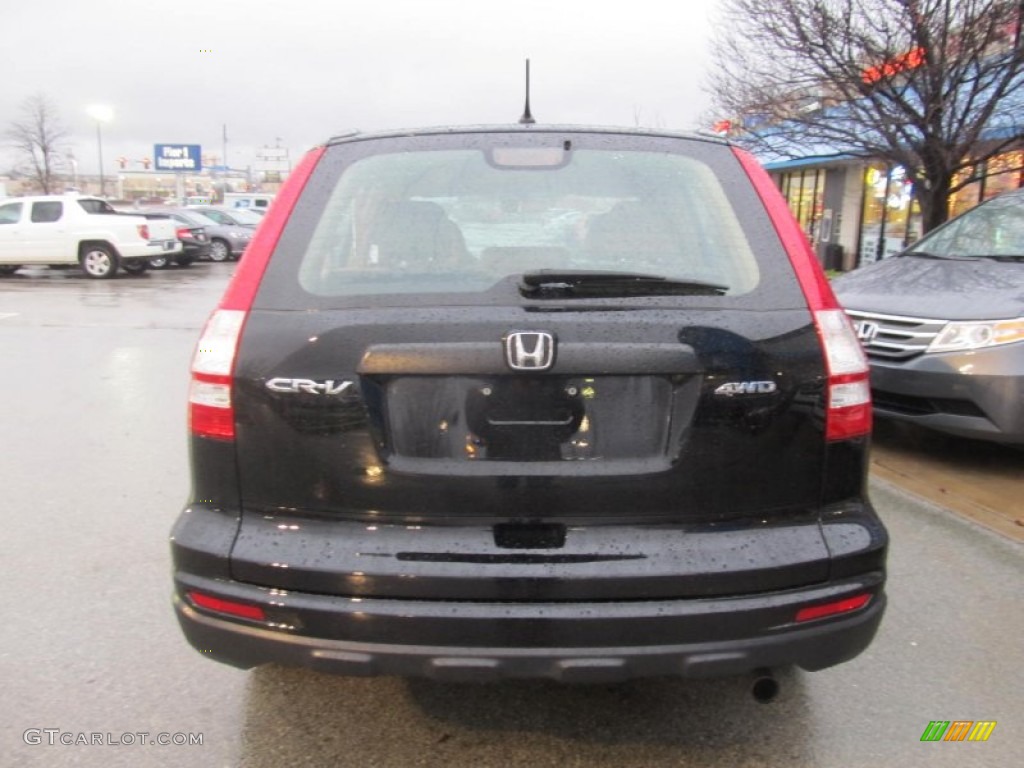 2010 CR-V LX AWD - Crystal Black Pearl / Ivory photo #4