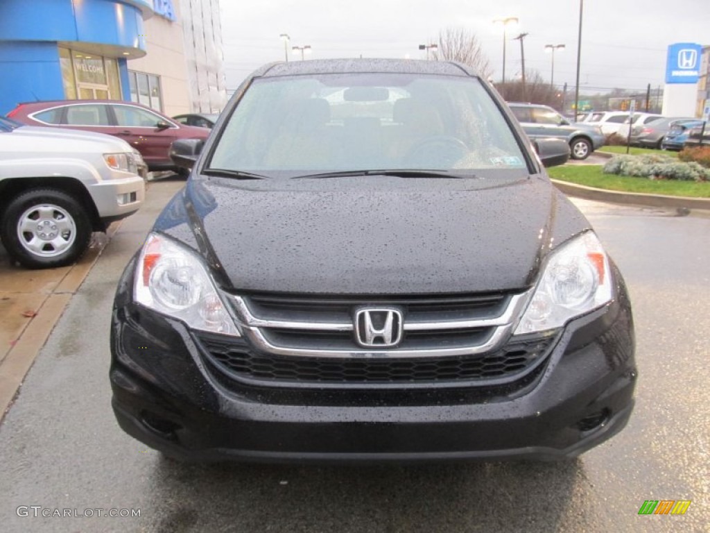 2010 CR-V LX AWD - Crystal Black Pearl / Ivory photo #6